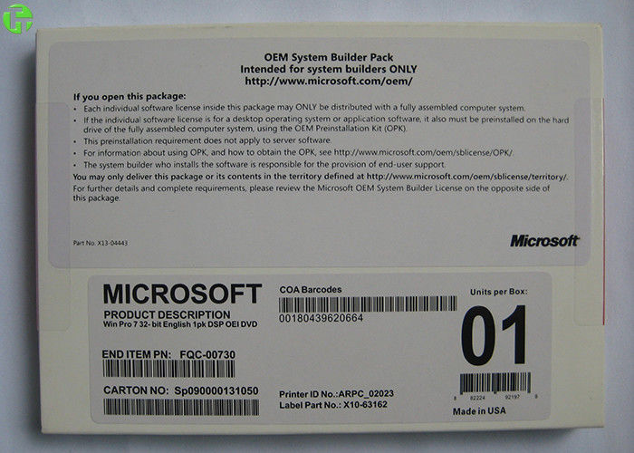Microsoft Windows Oem Software Coa License Sticker Windows 10 Product