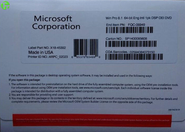 Microsoft Windows 10 Key Code Windows 10 Professional Oem Retail Box Activate Guarantee