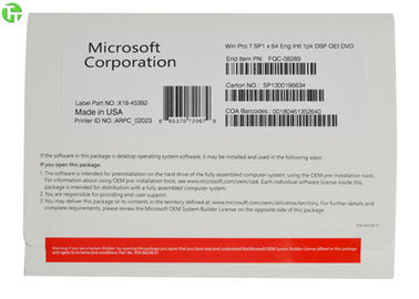 Microsoft Oem Software COA License Sticker , Windows 10 Pro Pack OEM