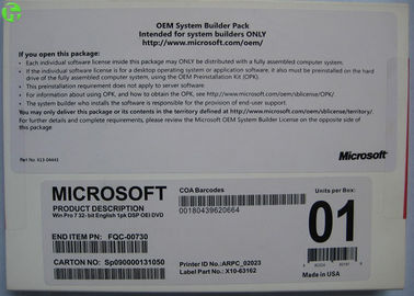 Microsoft Windows 10 Pro Pack 32 Bit Or 64 Bit Retail Box Genuine Key Card