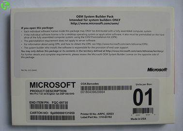 Microsoft Windows 10 Pro Pack 32 Bit Or 64 Bit Retail Box Genuine Key Card