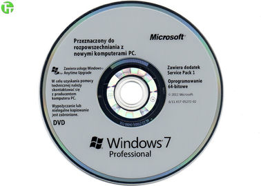 Original Win 7 Pro OEM 32Bits x 64Bits Polish / French / Italian Version Original OEM Key