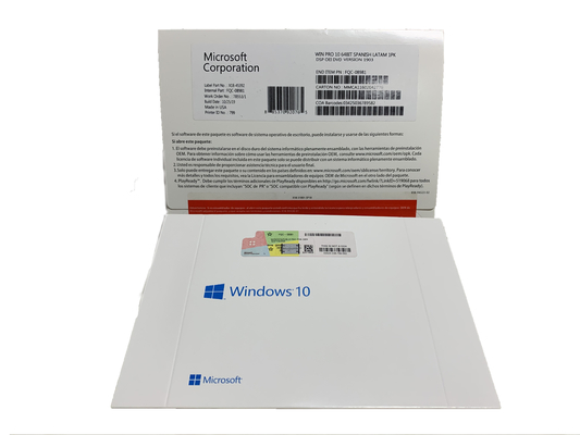 Online Activation Windows OEM Software 64 Bit Win 10 Pro Operational System DVD Package