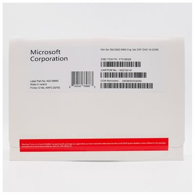 Windows Server 2022 Standard OEM，Lifetime Validity，Secure & Pre-Activated
