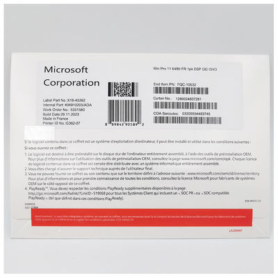Windows 11 Pro OEM 64-Bit Preactivated With English/French/Germany/Italian/Korean/Spanish/Multilingual Version