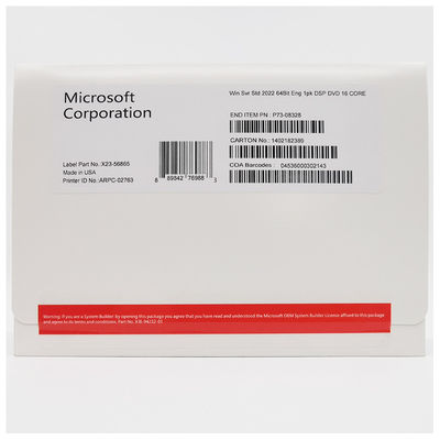 Windows Server 2022 OEM License ， Instant Activation & Non-Virtualized Use