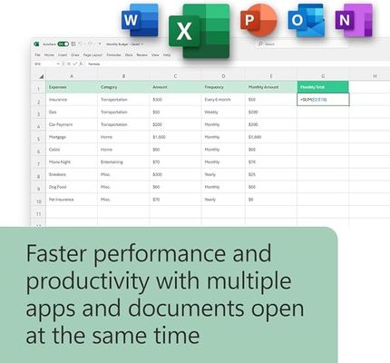 Microsoft Office Home & Business 2024: One-Time Purchase Lifetime License， Windows 10/11 & MacOS Compatible