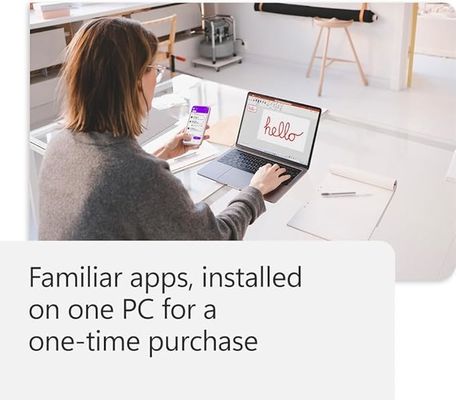 Microsoft Office Home & Business 2024: One-Time Purchase Lifetime License， Windows 10/11 & MacOS Compatible
