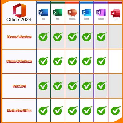 GLOBAL Microsoft Office 2024 LTSC Professional Plus (PC) Lifetime License ，Instant Download & Activation