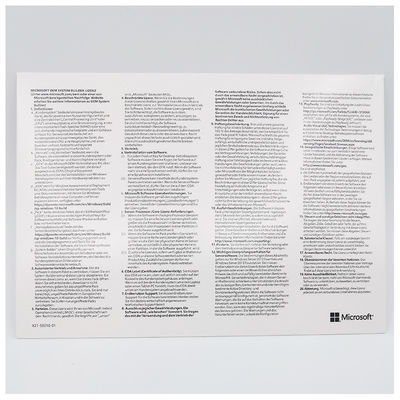 Official Microsoft Windows 11 Pro German DVD OEM System Builder 64-Bit License for Professional Use