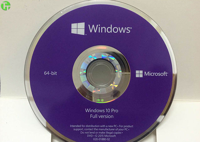Windows 10 Professional , Windows 10 Pro OEM Activation 64bits Disc With Key Code License