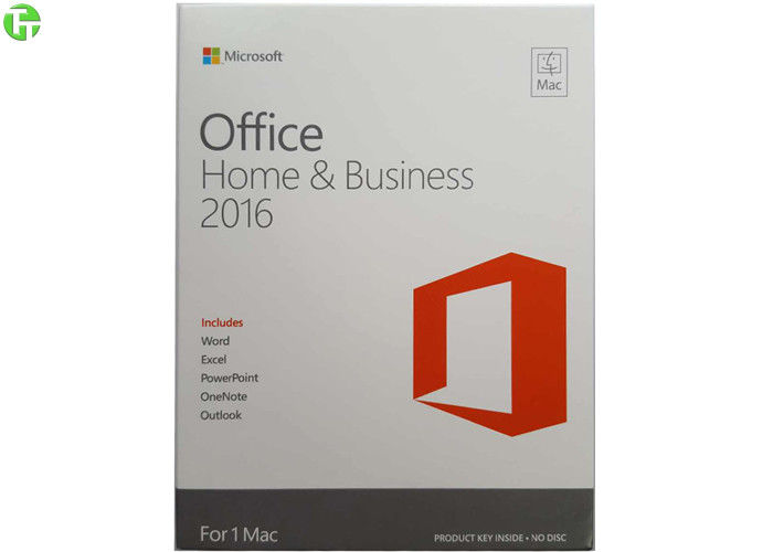 Genuine Microsoft Office Home & Business 2016 for Mac One Product Key Card PKC 1 Mac