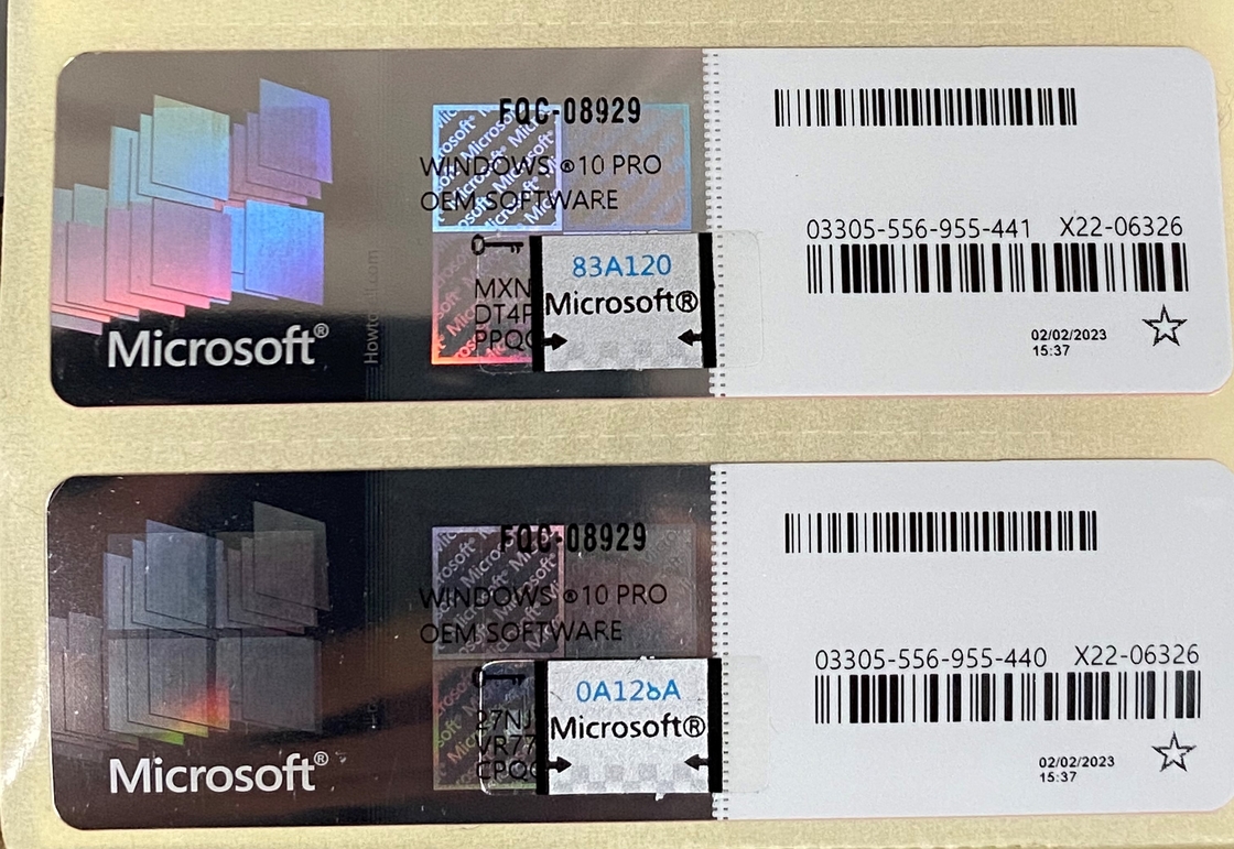 Original MS Windows 10 Pro Sticker FQC-08929 Online Activation OEM License