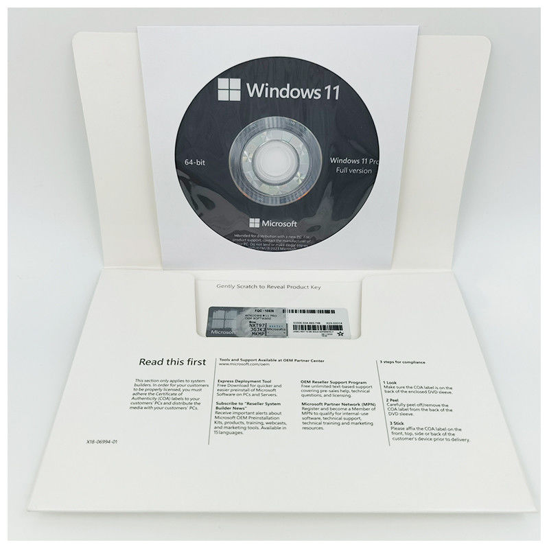 Windows 11 Pro OEM 64-Bit Preactivated With English/French/Germany/Italian/Korean/Spanish/Multilingual Version