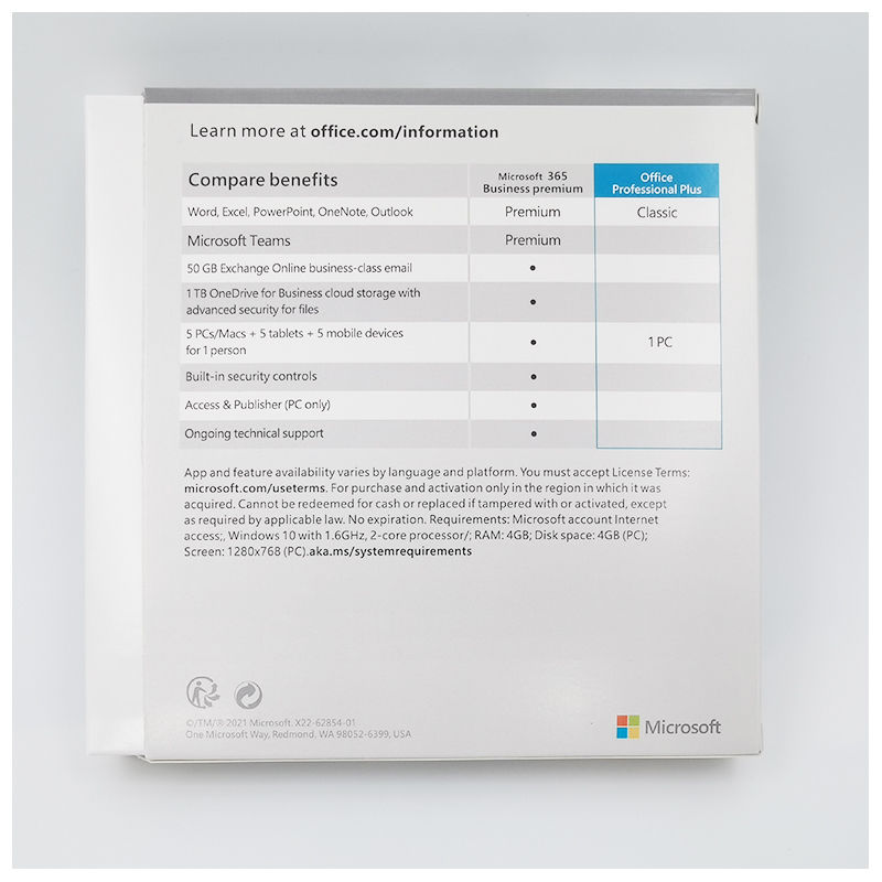 Microsoft Office 2021 Pro Plus Lifetime License Binding Account Key for Windows PC
