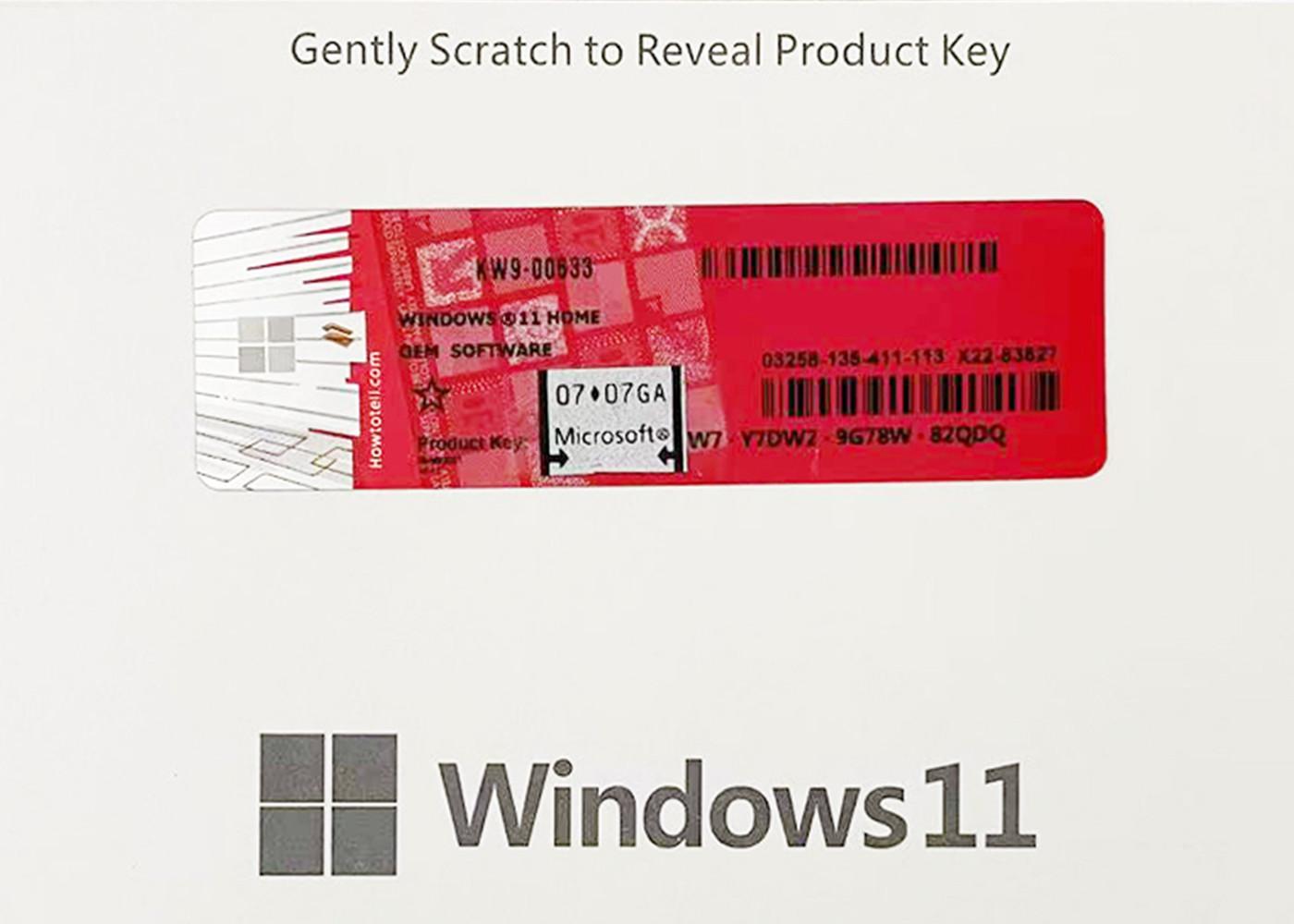 Microsoft Windows 11 Coa License Sticker Pro Home