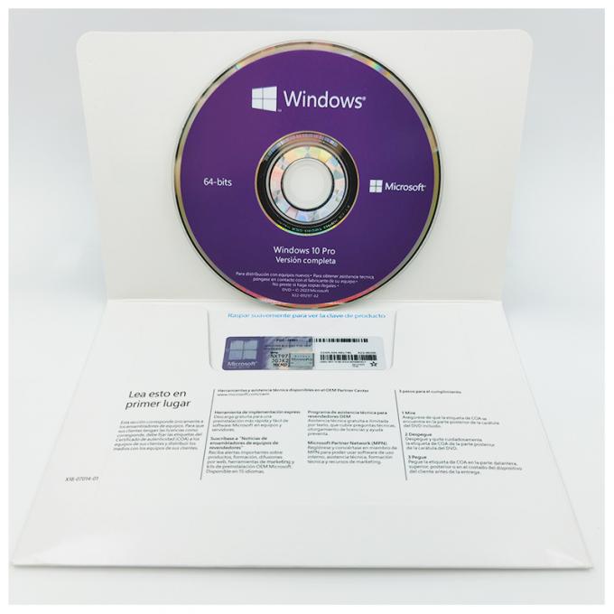 Genuine Win 10 Pro OEM Software - 64Bit DVD With English/French/Spanish Activation Key 3