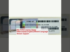 Win 11 Pro License Sticker Italian,Korean,English,Different Language Version Support