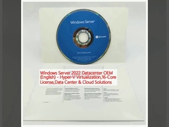 Windows Server 2022 Datacenter OEM (English) - Hyper-V Virtualization,16-Core License,Data Center & Cloud Solutions