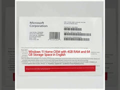 Windows 11 Home OEM with 4GB RAM and 64 GB Storage Space in English