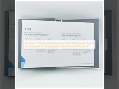 Windows 11 Pro Korean Language USB Official Retail License Key Bootable 64-Bit Installation Media Instant Activation
