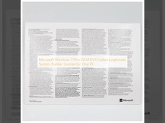 Microsoft Windows 11 Pro OEM DVD Italian Legitimate System Builder License for One PC